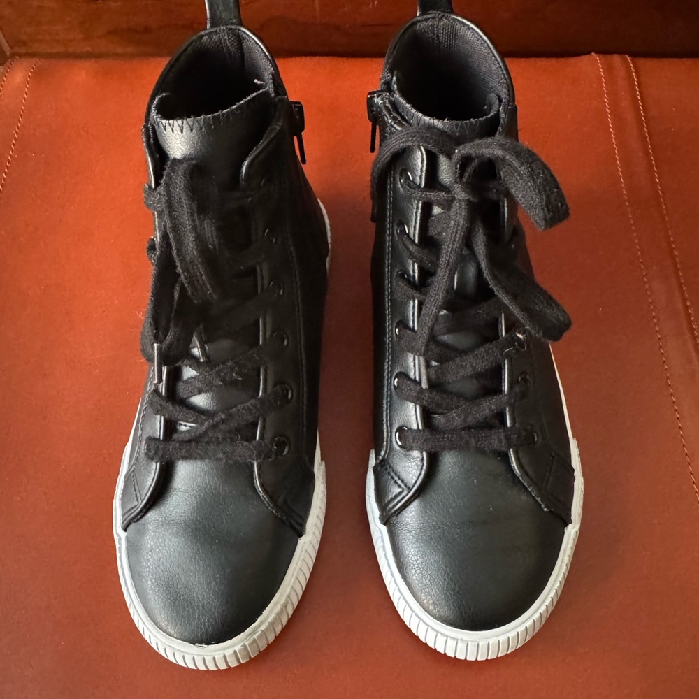 Black High-Top Sneakers